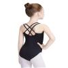 Daydance Lined Camisole Black Girls Ballet Leotards for Dance, Gymnastics, Recitals, Skating view 1