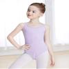 Daydance Lined Purple Ballet Leotards for Girls, Spaghettie Straps Dance Wear for Training, Practice, Performance view 2
