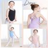 Daydance Lined Purple Ballet Leotards for Girls, Spaghettie Straps Dance Wear for Training, Practice, Performance view 3