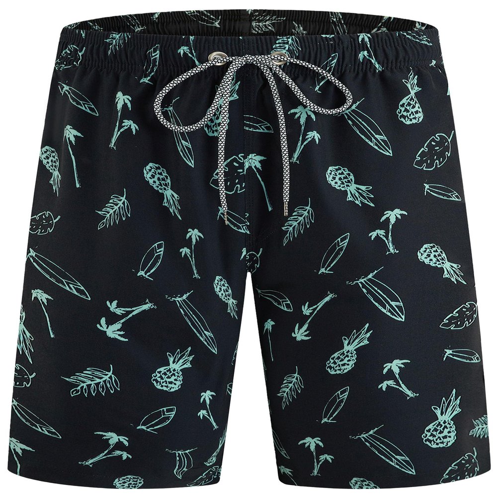 ELETOP Men's Swim Trunks with Mesh Liner 9 Inch Beach Bathing Suit