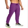 Men's Sweatpants with Zipper Pockets Athletic Pants Traning Track Pants Joggers for Men Soccer, Running, Workout (Purple, Large) view 1
