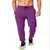 Men's Sweatpants with Zipper Pockets Athletic Pants Traning Track Pants Joggers for Men Soccer, Running, Workout (Purple, Large) view 2