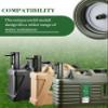 5 Gallon Water Jug, Thickened Water Storage Overlanding Gear Containers, Camping Essential Truly Leak-Proof Green Water Tank,BPA Free Portable Emergency Water Can for Outdoors Hiking RV view 2