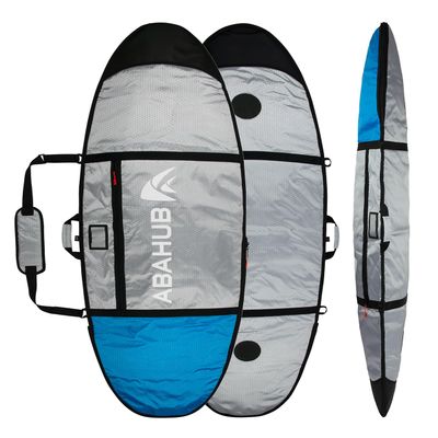 Abahub Premium 6'6 x 22 Surfboard Travel Bag, Foam Padded Surf Board Cover, Shortboard Carrying Bags for Surfing, Outdoor, Airplane, Car, Truck, Blue