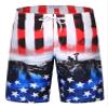ELETOP Men's Swim Trunks Quick Dry Bathing Suit Swimming Board Shorts Mesh Lining Beach Swimwear American Flag 4XL view 1