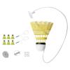 Vaveren Badminton Solo Trainer Self Practice Trainer Professional Strength Training Aid with Badminton Shuttlecock for Games Workout, Double Racket view 1