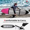 Abahub Premium 9'6 x 24 Surfboard Travel Bag, Foam Padded Surf Board Cover, Longboard Carrying Bags for Surfing, Outdoor, Airplane, Car, Truck, DeepPink view 3