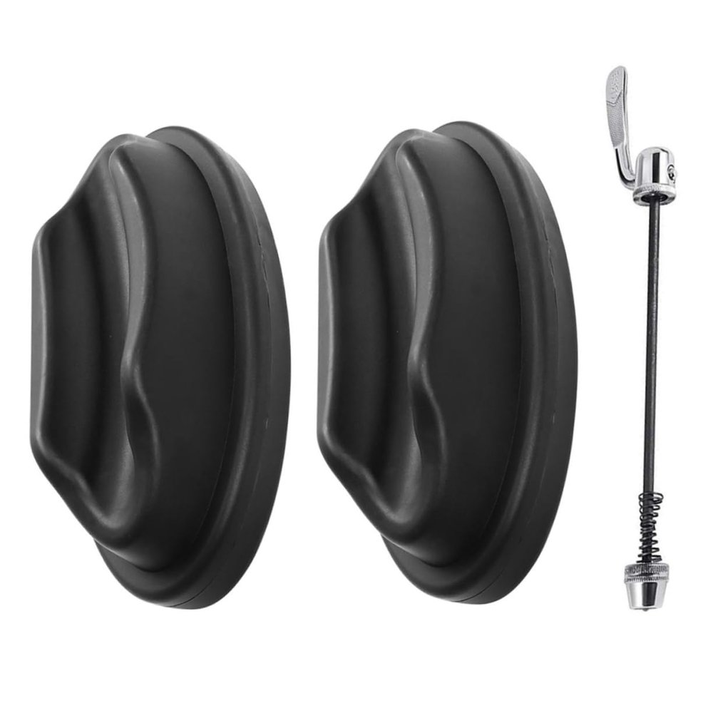 BESPORTBLE 1set Bike Front Wheel Block Quick Release for Stability Leveling for Lightweight Minimalist Design for Indoor Training