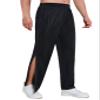 AIFARLD Tear Away Pants for Men Side Zippers Mens Sweatpants with Pockets for Basketball Knee/Leg Post-Surgery view 1