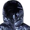 JEsilunmaMY Men's Warm Padded Shiny Puffer Jackets Thicken Casual Hooded Puffy Down Coat Windproof Winter Coats for Men (Blue,4X-Large) view 3