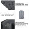 Inflatable Camping Mattress, Damp Proof Portable Sleeping Mat, Camping Sleeping Pad for Backpacking, Hiking, with Inflatablepillow, 76.8x24.1x2.4in, with Storage Bag view 4