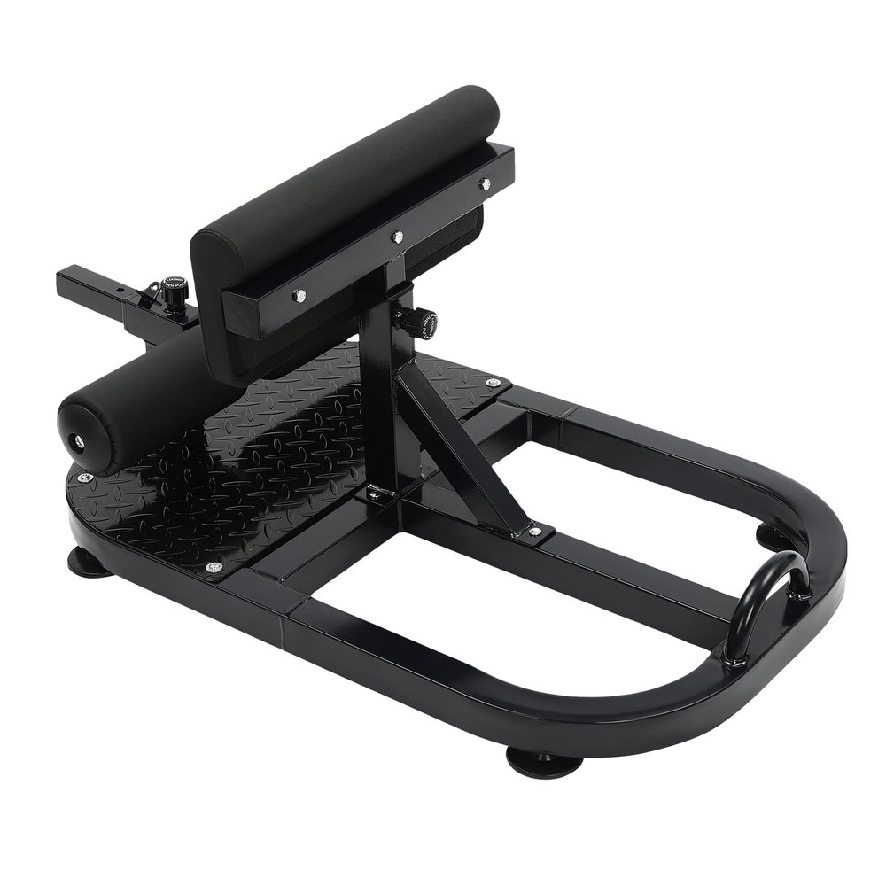 Multi-Function Deep Squat Bench, Home Gym Workout Station Leg Exercise Machine, Fitness Equipment for Cardio Fitness Full Body Workout (Black)