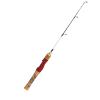 RiToEasysports Ice Fishing Rod, Wooden Grip Mini Fishing Pole Small Sea Pole Ice Rod for Freshwater Sea Surf (S view 1