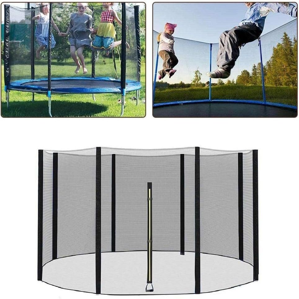 AMeLL Trampoline Nets, Fence Nets, Trampoline Replacement Nets, Suitable for Most Trampolines, Easy to Assemble (Size : 6ft-6poles)