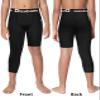 Dizoboee Youth Boys Compression Pants One Leg 3/4 Athletic Leggings for Sports Kids Basketball Tights 2 Pack, Black/Black (Left Short) XL view 2