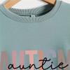 ESIKAH Autism Auntie Sweatshirt Autism Awareness Shirt Autistic Aupport Sweater Women Crewneck Pullover Tops Autism Aunt Gift Black, XX-Large view 3