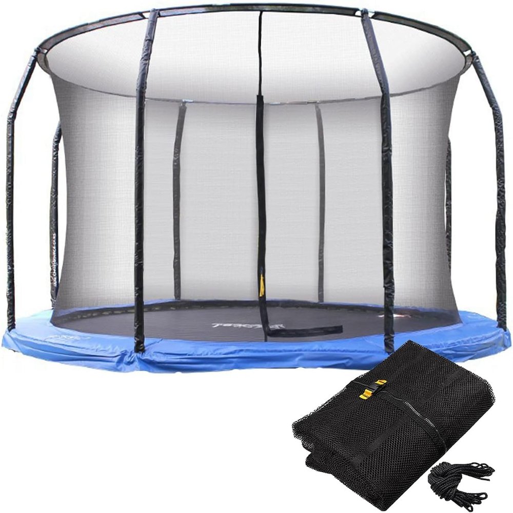 10/12/14Ft Replacement Safety Enclosure Net Netting for Most Outdoor Garden Trampoline(Net Only, Poles Not Included) (Size : 14FT)