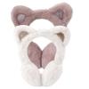 Ckuakiwu Ear Muffs Kids,Baby Ear Muffs Cute Cat Winter Ear Muffs For Toddler Aged 2-6 Elastic And Adjustable Earmuff Ear Warmers Black view 2