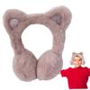 Ckuakiwu Ear Muffs Kids,Baby Ear Muffs Cute Cat Winter Ear Muffs For Toddler Aged 2-6 Elastic And Adjustable Earmuff Ear Warmers Black view 4