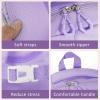 MCWTH Checkered Backpack for Teen Girls, Kawaii Cute Kids Elementary Student School Backpacks (Bow Purple) view 4