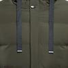 Men's Mid Length Hooded Puffer Jacket Long Winter Coats Warm Padded Jacket Windproof Windbreaker Down Coats (Army Green,Medium) view 4