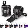TECEUM Weightlifting Wrist Wraps with Thumb Loop  Black Camo  Beast Mode  18 inch  Heavy-Duty Workout Wrist Support & Protection  Ideal for Powerlifting, Strength Training, Bodybuilding view 1