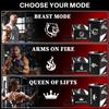 TECEUM Weightlifting Wrist Wraps with Thumb Loop  Black Camo  Beast Mode  18 inch  Heavy-Duty Workout Wrist Support & Protection  Ideal for Powerlifting, Strength Training, Bodybuilding view 4