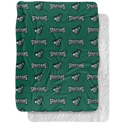 Castleton University Blanket, 60"x80" Logo Pattern, Silky Touch Sherpa Back Super Soft Throw Blanket