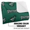 Castleton University Blanket, 60"x80" Logo Pattern, Silky Touch Sherpa Back Super Soft Throw Blanket view 3