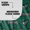 Castleton University Blanket, 60"x80" Logo Pattern, Silky Touch Sherpa Back Super Soft Throw Blanket view 4