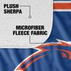 Boise State University Blanket, 60"x80" Primary Logo, Silky Touch Sherpa Back Super Soft Throw Blanket view 4