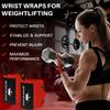TECEUM Weightlifting Wrist Wraps with Thumb Loop Red Queen of Lifts 12 inch Heavy-Duty Workout Wrist Support & Protection Ideal for Powerlifting, Strength Training, Bodybuilding view 2