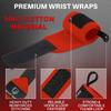 TECEUM Weightlifting Wrist Wraps with Thumb Loop Red Queen of Lifts 12 inch Heavy-Duty Workout Wrist Support & Protection Ideal for Powerlifting, Strength Training, Bodybuilding view 3