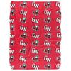 Gardner-Webb University Runnin' Bulldogs Logo Pattern, 60"x80" Silky Touch Sherpa Back Super Soft Throw Blanket,Logo Pattern view 2