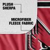 Ball State University Blanket, 60"x80" Primary Logo Stripes Silky Touch Sherpa Back Super Soft Throw Blanket view 4
