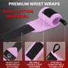 TECEUM Weightlifting Wrist Wraps with Thumb Loop Pink Beast Mode 18 inch Heavy-Duty Workout Wrist Support & Protection Ideal for Powerlifting, Strength Training, Bodybuilding view 3