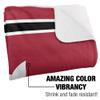 Bates College Blanket, 60"x80" Primary Logo Stripes Silky Touch Sherpa Back Super Soft Throw Blanket view 3