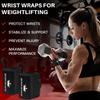 TECEUM Weightlifting Wrist Wraps with Thumb Loop  Black  Queen of Lifts  18 inch  Heavy-Duty Workout Wrist Support & Protection  Ideal for Powerlifting, Strength Training, Bodybuilding view 2