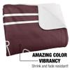 Alabama A & M University Blanket, 60"x80" Primary Logo Stripes Silky Touch Sherpa Back Super Soft Throw Blanket view 3