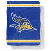 California State University Bakersfield Blanket, 60"x80" Primary Logo Stripes Silky Touch Sherpa Back Super Soft Throw Blanket