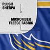 California State University Bakersfield Blanket, 60"x80" Primary Logo Stripes Silky Touch Sherpa Back Super Soft Throw Blanket view 4