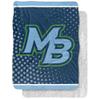 California State University Monterey Bay Blanket, 60"x80" Logo Dots Silky Touch Sherpa Back Super Soft Throw Blanket