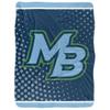 California State University Monterey Bay Blanket, 60"x80" Logo Dots Silky Touch Sherpa Back Super Soft Throw Blanket view 2
