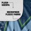 California State University Monterey Bay Blanket, 60"x80" Logo Dots Silky Touch Sherpa Back Super Soft Throw Blanket view 4