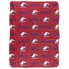 American University Blanket, 60"x80" Logo Pattern Silky Touch Sherpa Back Super Soft Throw Blanket view 2