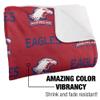 American University Blanket, 60"x80" Logo Pattern Silky Touch Sherpa Back Super Soft Throw Blanket view 3