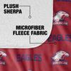 American University Blanket, 60"x80" Logo Pattern Silky Touch Sherpa Back Super Soft Throw Blanket view 4