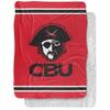 Christian Brothers University Blanket, 60"x80" Primary Logo Silky Touch Sherpa Back Super Soft Throw Blanket