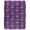 Alcorn State University Blanket, 60"x80" Logo Pattern Silky Touch Sherpa Back Super Soft Throw Blanket view 2