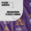Alcorn State University Blanket, 60"x80" Logo Pattern Silky Touch Sherpa Back Super Soft Throw Blanket view 4
